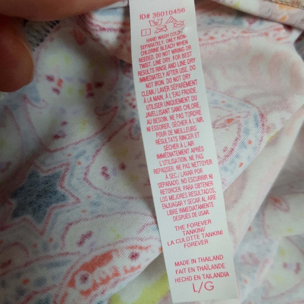 3/$20 Victoria's Secret Tankini Swimsuit Sz Large - Picture 5 of 8